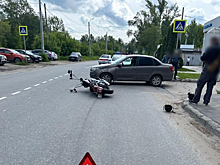 LADA Granta сбила 74-летнего мотоциклиста на Harley-Davidson