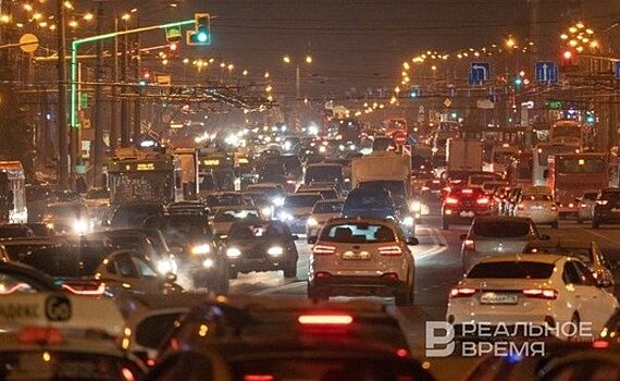На дорогах Казани наблюдаются 8-балльные пробки