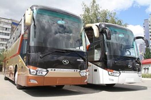 Городской автопарк Курска пополнили восемь автобусов