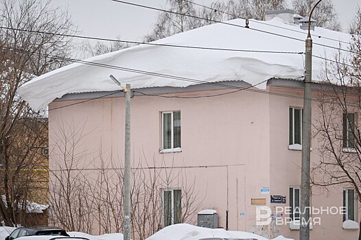 В Казани очищено от снега 178 кровель за сутки