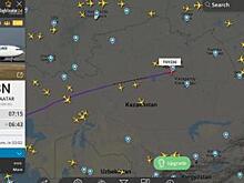 Flightradar24 перестал получать данные о траектории самолетов, пролетающих над Казахстаном