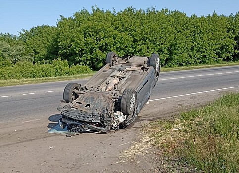 В Курском районе в ДТП с перевернувшимся авто погибла 63-летняя женщина