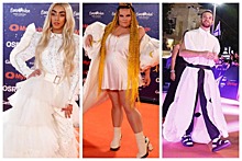 Наряды на открытии Евровидения: мужчины в платьях и носки с сандалиями