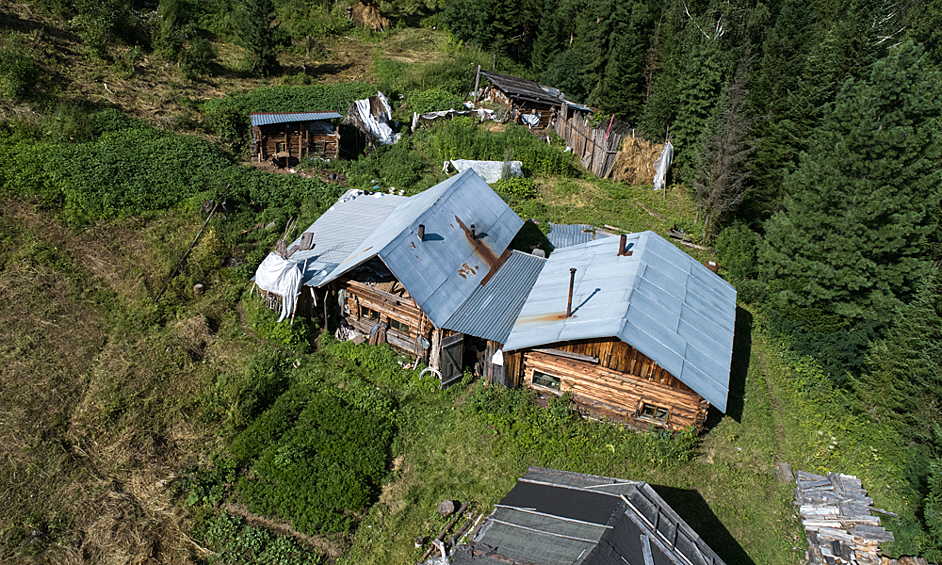 Место где проживает сибирская отшельница Агафья Лыкова, 2019 год