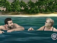 Ургант «искупался» в борще вместе со звездной пенсионеркой из Хакасии