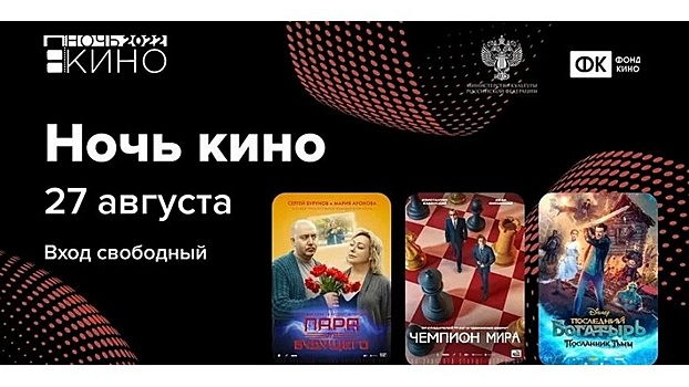 В Вологде состоятся бесплатные показы фильмов в рамках акции «Ночь кино»