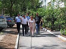 Мэр Рязани Елена Сорокина осмотрела ремонт 4 дворов в Советском и Октябрьском районах