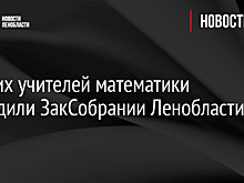 Лучших учителей математики наградили ЗакСобрании Ленобласти