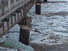 Новые опоры установят на разрушенном ледоходом мосту через реку Селемджу