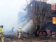 МЧС: Пожар в жилых домах в Архангельской области локализован