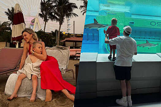 Ведущая Юлианна Караулова снялась с мужем и сыном в Дубае