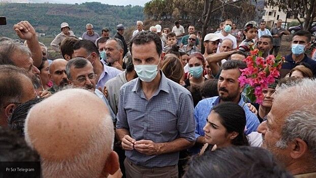 Башар Асад оказал финансовую помощь пострадавшим от пожаров сирийцам