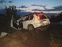 В Новоорском районе пьяный водитель опрокинул авто в кювет