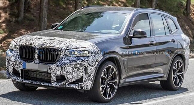 BMW X3 M 2022 года попался шпионам за испытаниями на дорогах общего пользования