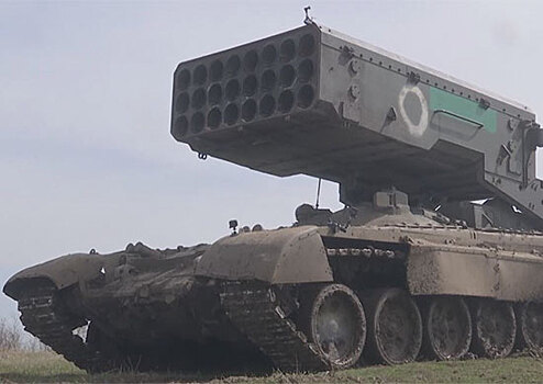 В тыловой зоне СВО продолжается подготовка экипажей тяжелых огнеметных систем ТОС-1А «Солнцепек»