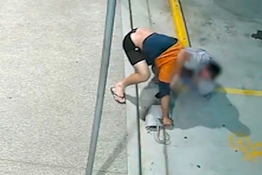 Пенсионерка повалила на землю укравшего сумочку грабителя и попала на видео