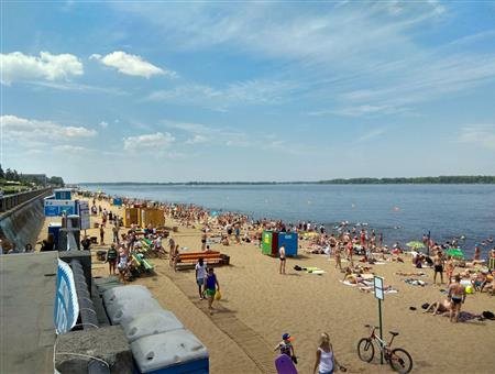 В Самарской области Волга прогрелась до +23 градусов