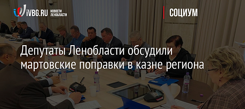 Депутаты Ленобласти обсудили мартовские поправки в казне региона
