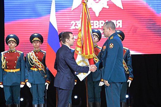Первый замглавы Балашихи поздравил военнослужащих Росгвардии с Днем защитника Отечества