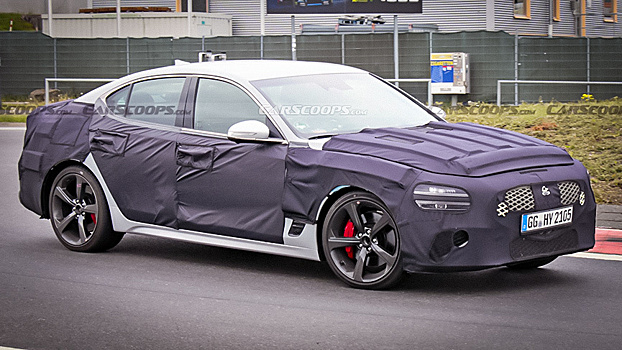 Обновленный Genesis G70 показали на шпионских фото