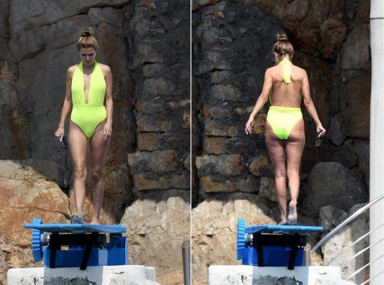 Виктория гордится своей подтянутой девичьей фигуркой. Но разок папарацци удалось запечатлеть Боню в неидеальной форме на отдыхе.