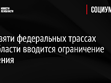На девяти федеральных трассах Ленобласти вводится ограничение движения