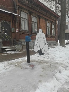 В Нижнем Новгороде появилась баба с ведрами