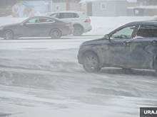 Курганская ГИБДД предупредила водителей из-за снега и плохой видимости