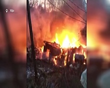 В Уфе горело несколько домов