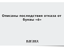 Описаны последствия отказа от буквы «ё»