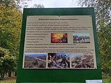 Тематические стенды установили в усадебном парке в Щаповском