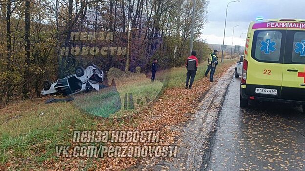 В Городищенском районе перевернулся автомобиль
