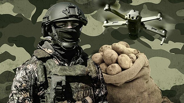 Боец из Узбекистана уничтожил украинский БПЛА «мешком картошки»