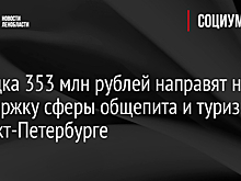 Порядка 353 млн рублей направят на поддержку сферы общепита и туризма в Санкт-Петербурге