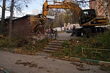 На улице Рокоссовского в Нижнем Новгороде снесли незаконный киоск