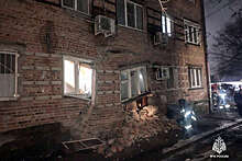 Очевидцы сняли на видео момент обрушения подъезда пятиэтажки в Ростове-на-Дону