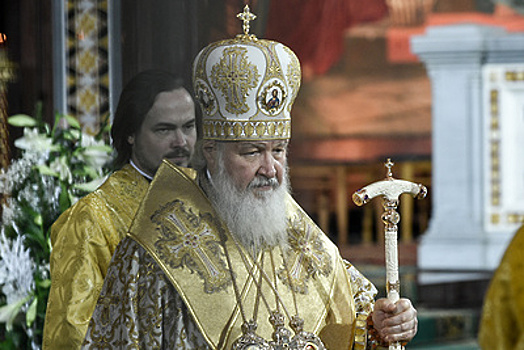 Патриарх Кирилл провел службу в соборе в Кашире