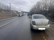 В Рязани в ДТП с фурой пострадал 25-летний водитель LADA Granta