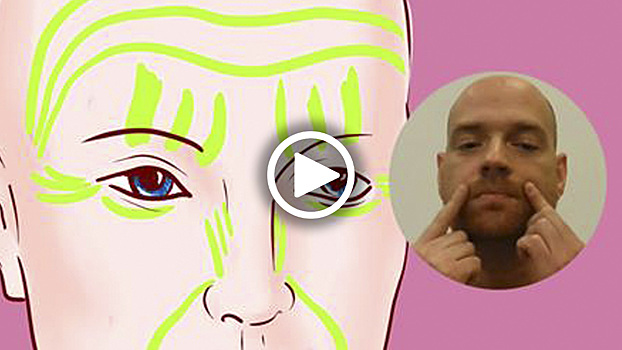 Эффект утюжка: стираем морщины с лица! Массаж для лица от остеопата Александра Смирнова.