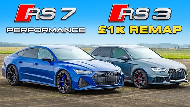 Видео: доработанная Audi RS 3 бросила вызов стандартной Audi RS 7 Performance
