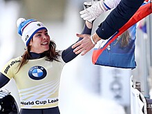 Скелетонистка Никитина в третий раз стала чемпионкой Европы