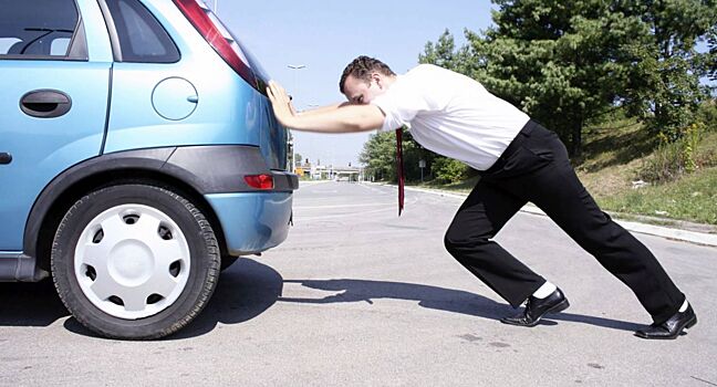 Можно ли толкать автомобиль по встречке