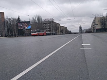 На улице Пушкинской в Ижевске нанесли временную разметку для парадных расчетов