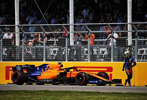 В McLaren расследуют причину схода Норриса в Монреале