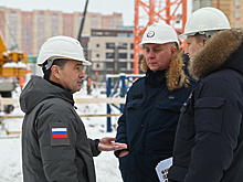 Андрей Воробьев проверил ход строительства школы в ЖК «Гусарская баллада»