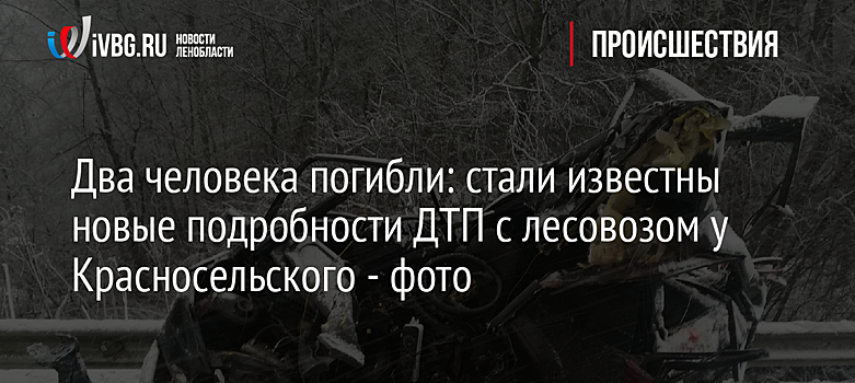 Два человека погибли: стали известны новые подробности ДТП с лесовозом у Красносельского - фото