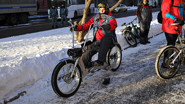 По улицам Москвы пройдет "Зимний велопарад"