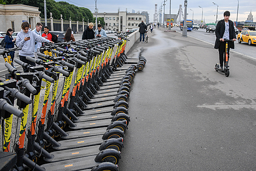 В Москве создадут «медленные зоны» для электросамокатов