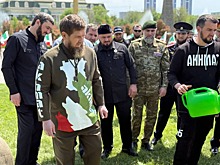Кадыров посадил в Грозном саженец тополя Победы