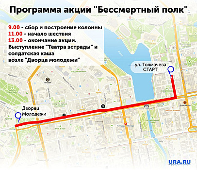 Организаторы «Бессмертного полка» рассказали о маршруте. Карта